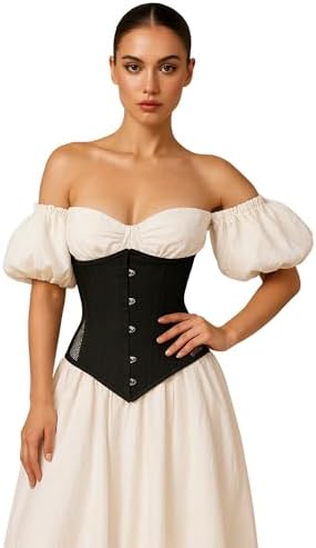 Double Steel Boned Waist Trainer Corset for Women | Underbust Mesh Cincher | Shapewear, Slimming & Posture Support