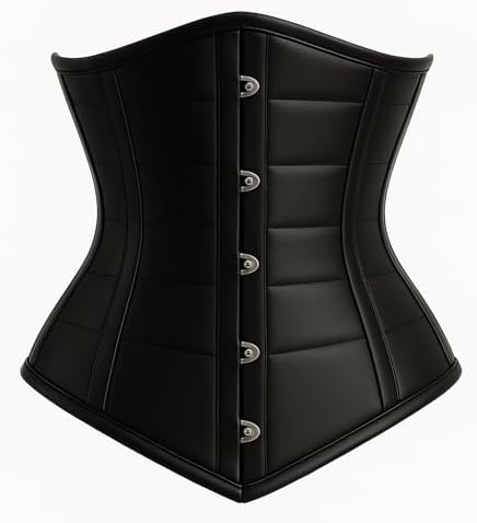 Underbust Leather Corset | Steel Boned Waist Trainer | Gothic & Steampunk Fashion