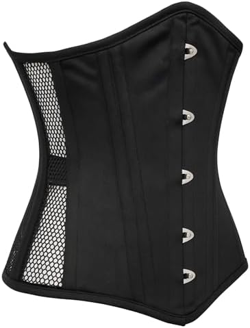 Double Steel Boned Waist Trainer Corset for Women | Underbust Mesh Cincher | Shapewear, Slimming & Posture Support