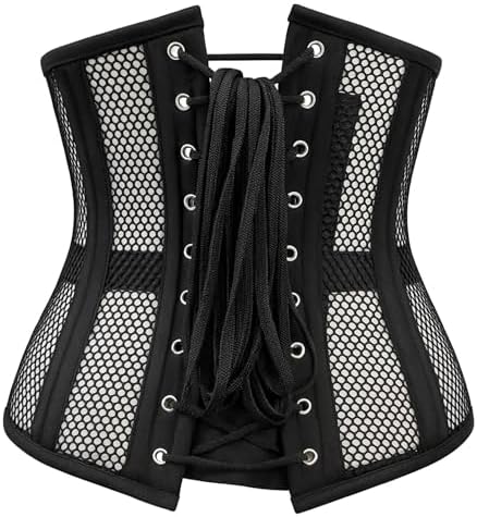 Double Steel Boned Waist Trainer Corset for Women | Underbust Mesh Cincher | Shapewear, Slimming & Posture Support