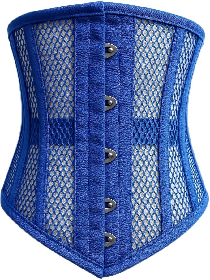 Steel Boned Underbust Corset – Mesh Waist Trainer for Women | Tummy Control Shapewear, Slimming & Posture Support