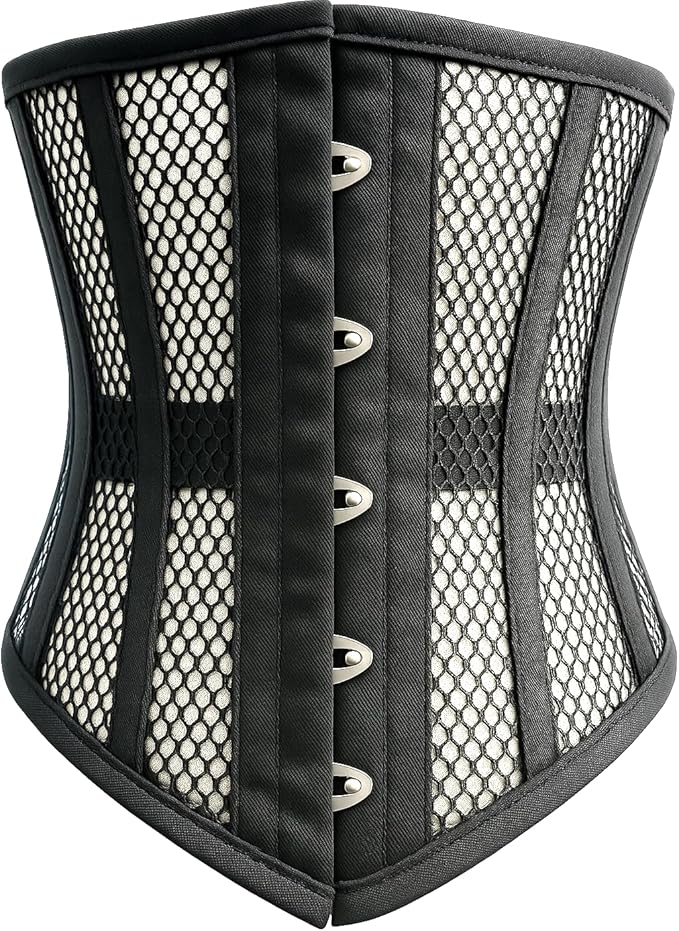 Steel Boned Underbust Corset – Mesh Waist Trainer for Women | Tummy Control Shapewear, Slimming & Posture Support