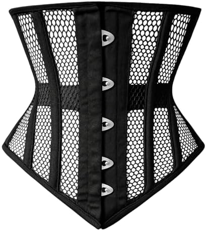 Steel Boned Underbust Corset – Mesh Waist Trainer for Women | Tummy Control Shapewear, Slimming & Posture Support