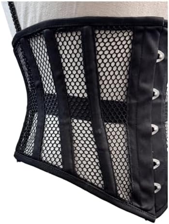 Steel Boned Underbust Corset – Mesh Waist Trainer for Women | Tummy Control Shapewear, Slimming & Posture Support